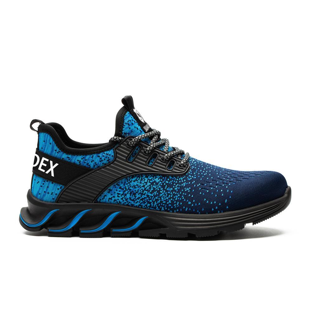 SUADEX Work Safety Shoes Steel Toe Sneakers Indestructible Composite Toe Blue US