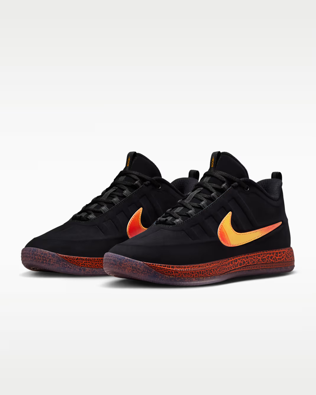 Nike Book 2 Rising Black Orange Basketball Shoes NEW