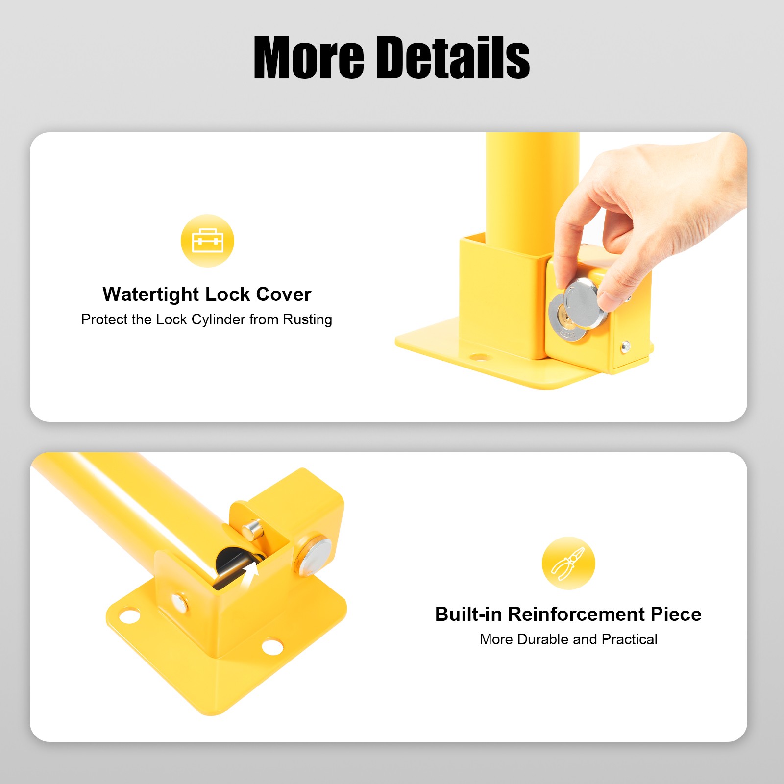 Automatic Locking Parking Post Safety Bollard Iron Pipe Traffic Security Barrier