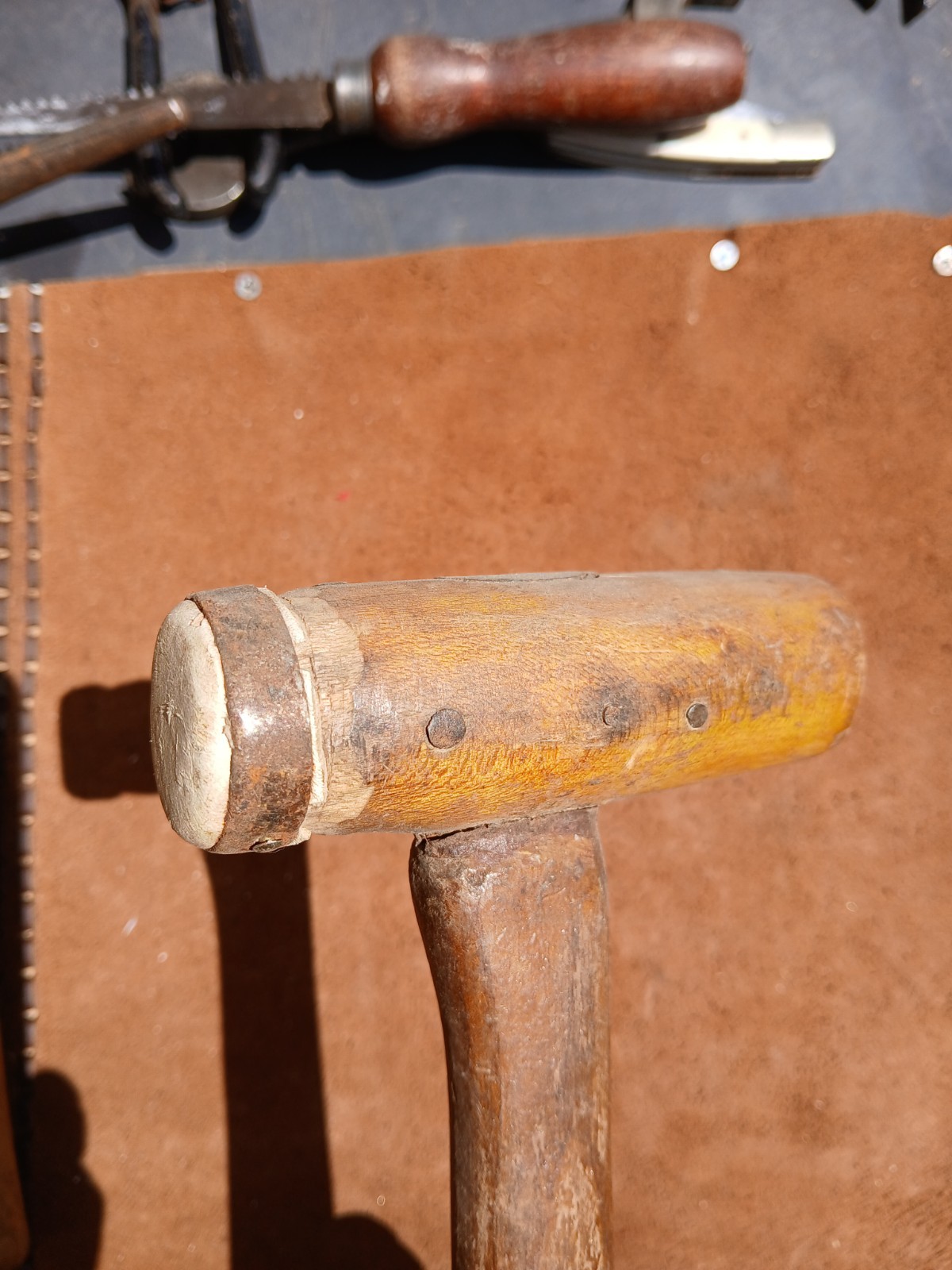 Vintage soft wood mallet, Auto body