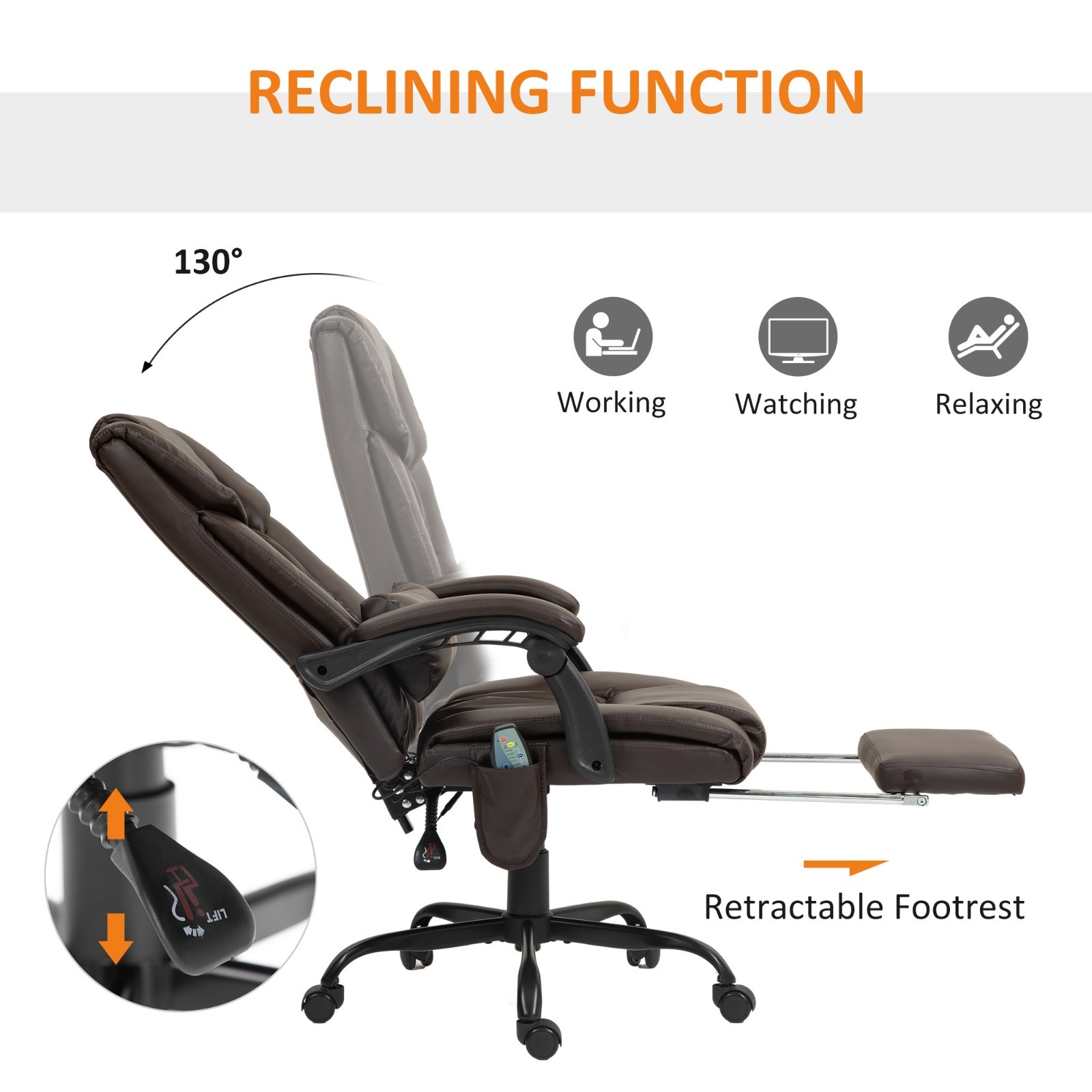 ❄️FREE SHIPPING!❄️Office/Massage/Reclining Chair w/Wheels, Thick Padding, & More
