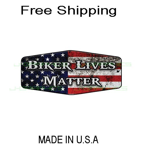 Biker Lives Matter Sticker Decal Car Truck Bike Helmet Motorcycle USA Flag