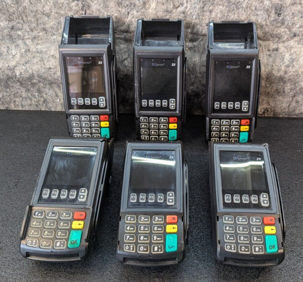 🔥Lot of 6🔥 Dejavoo Z8 WiFi Vega 3000 Credit & Debit Card Processor - Locked