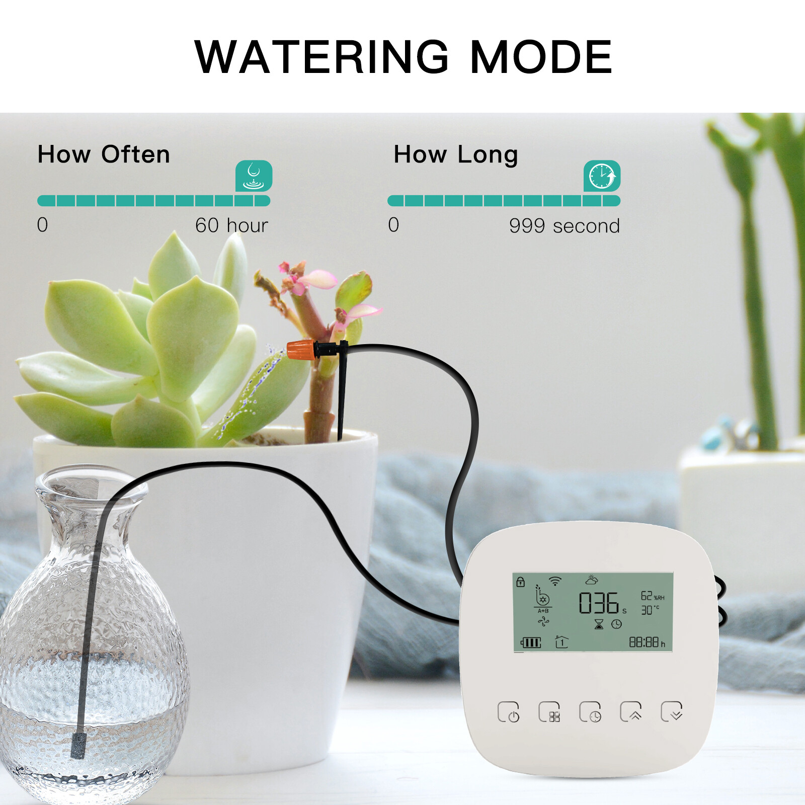 MOES WiFi Smart Automatic Drip Irrigation Watering System Timer Alex Google APP
