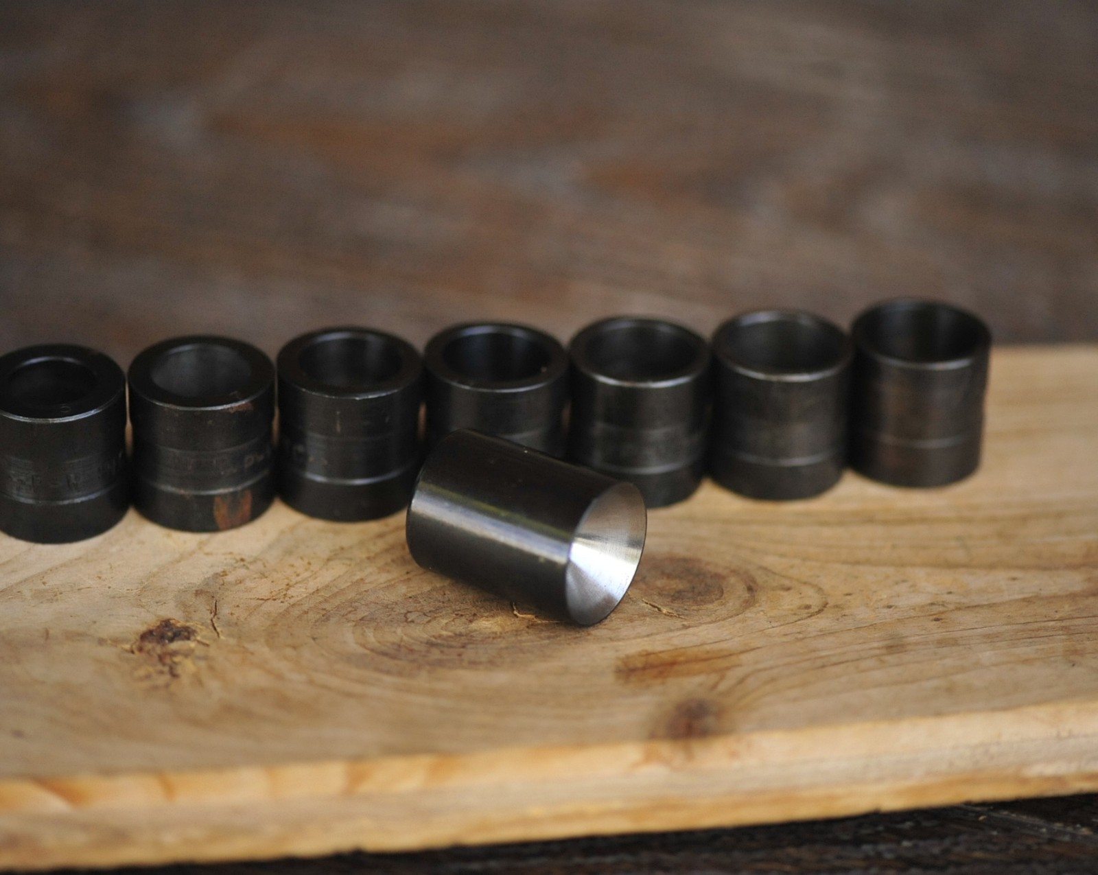 LOT of 7 Vtg. Ponsness-Warren Shotshell Charge Bushings Sizes 5 7 8 9 10 11 & 12