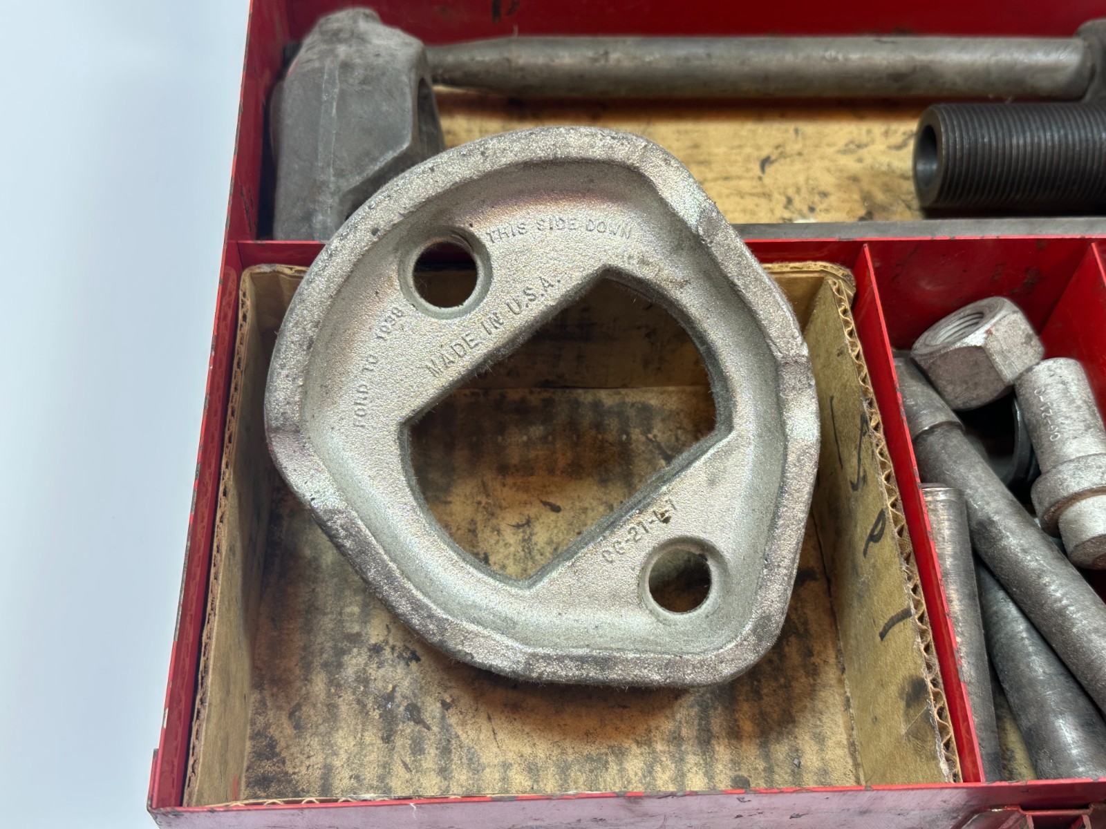 🇺🇸 Snap On Tools USA CG-220A King Pin Puller Removal Set, Original Metal Case