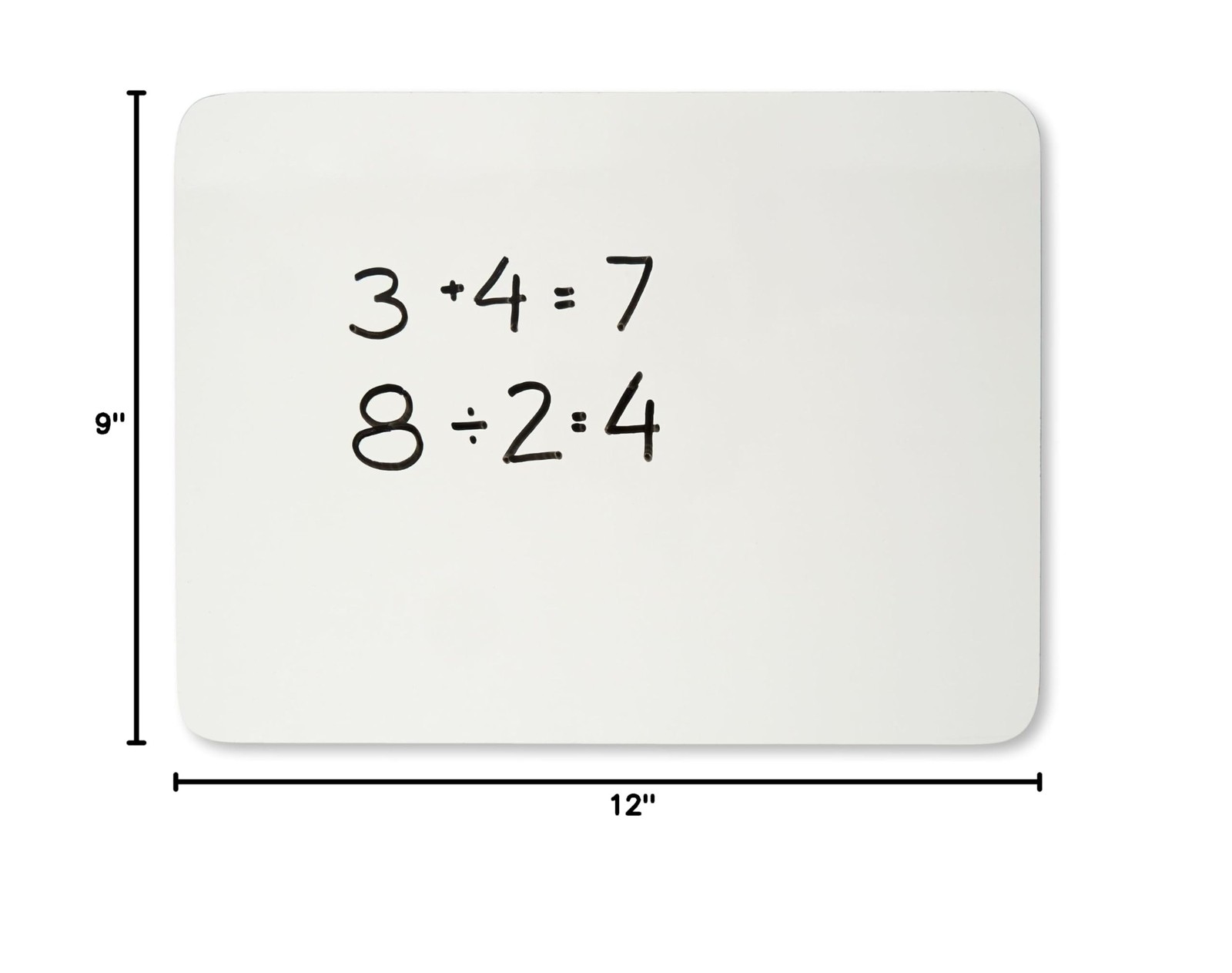 Charles Leonard Dry Erase Board, Two Sided, Lined/Plain, 9" x 12" (35120)