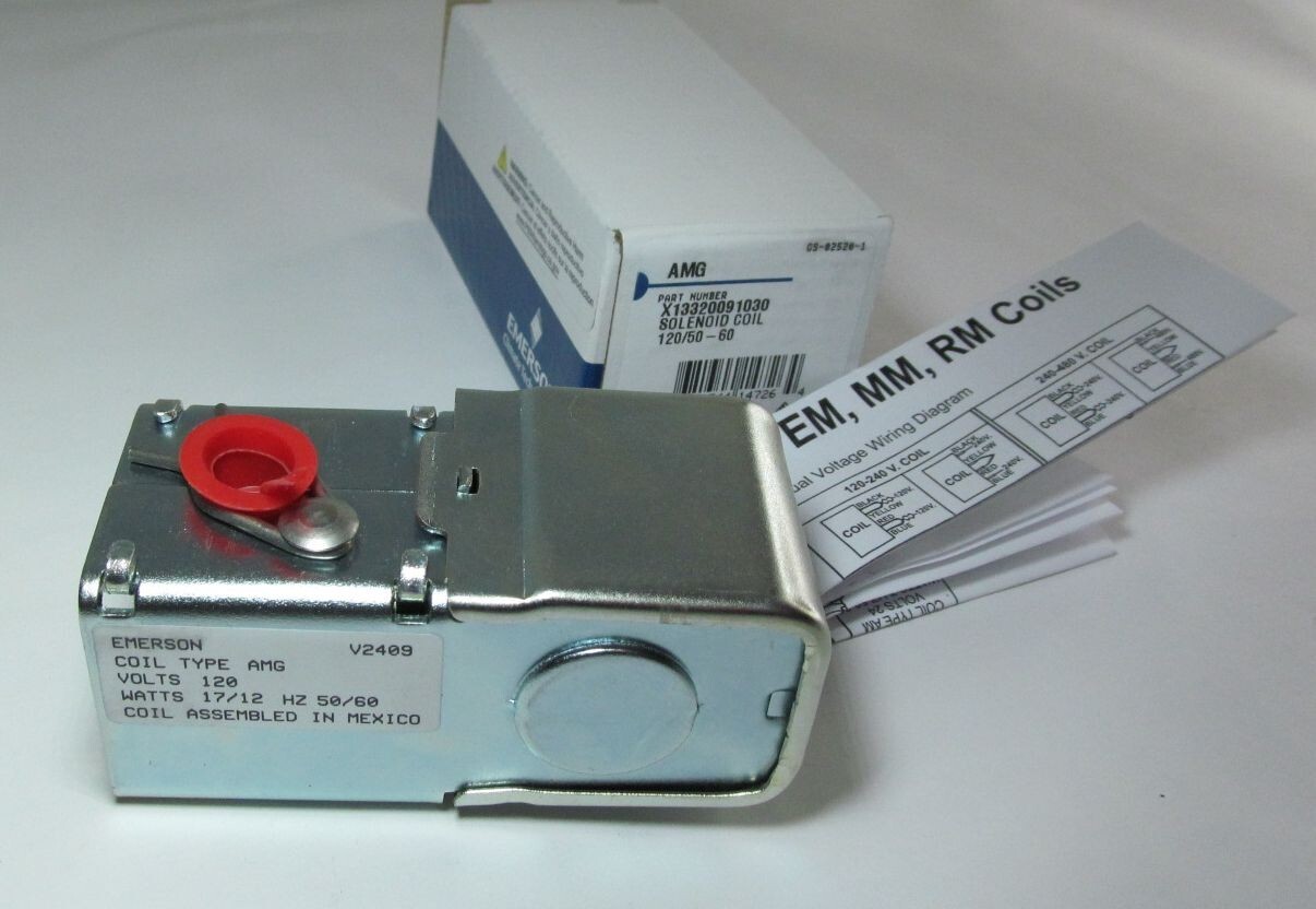EMERSON/ TRANE AMG X13320091030/ COL0299E SOLENOID COIL 120V 50/60 WATTS 17/12