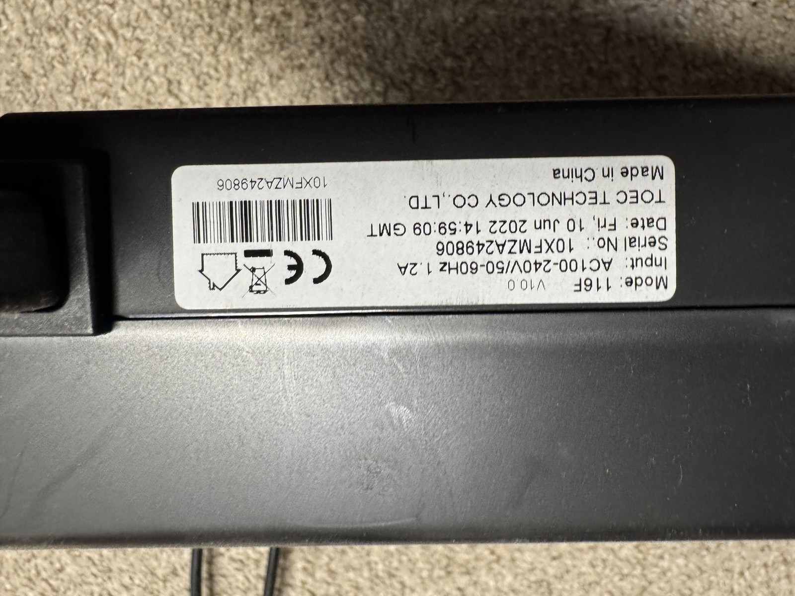 Toec Technology 116F V5.3 Black Tattoo Stencil Machine Copier Printer