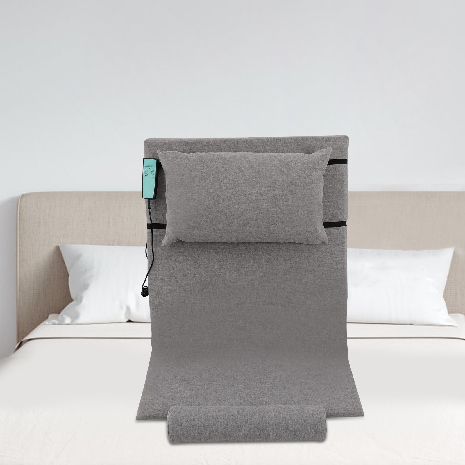 Electric Assisted Wake-up Device Electric Lifting Mattress Bed Backrest Grey