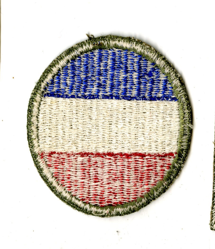 Army Ground Forces White Back Patch WWII Original