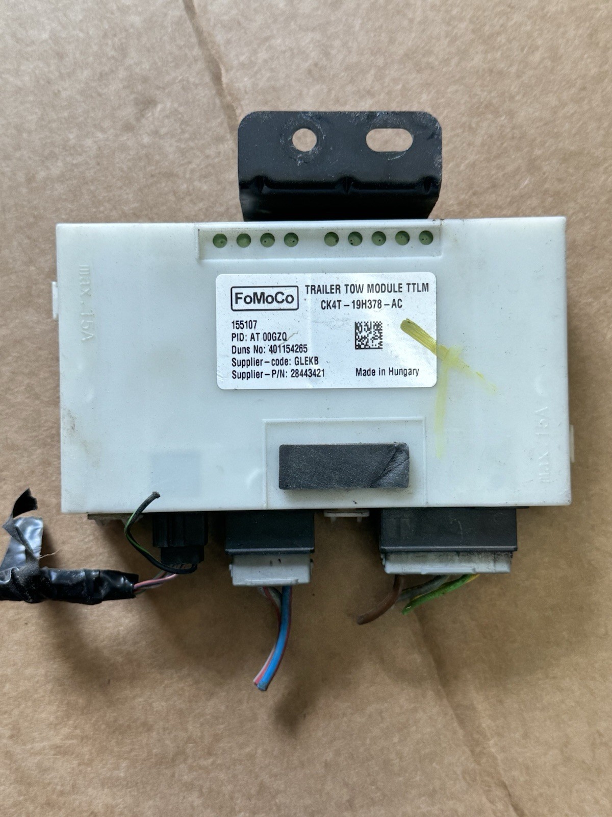 2020-25 Ford Transit Trailer Tow Module ck4t-19H378-AC