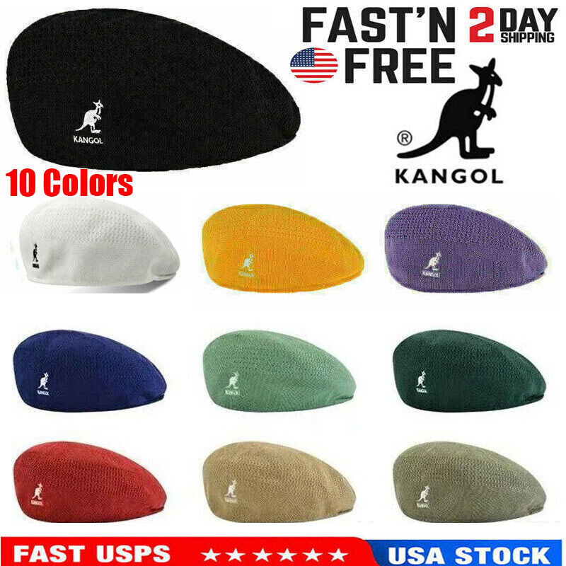Kangol Breathable Beret Hat Summer Newsboy Woven Casual Men Women Mesh Flat Cap