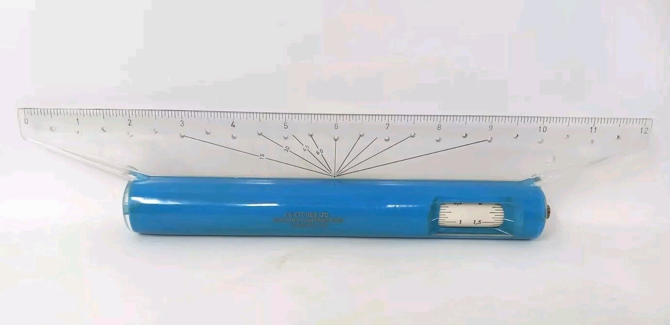 Vintage German Made ROLL - RULER Architect Technical Scale Drawing Equipment