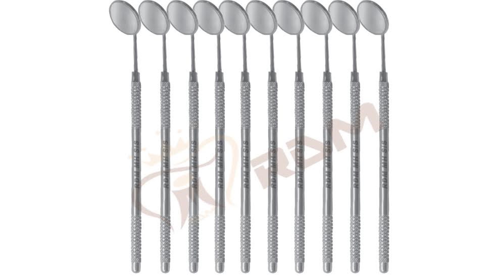 10 DENTAL MIRROR WITH HANDLE MOUTH EXAMINATION DENTAL