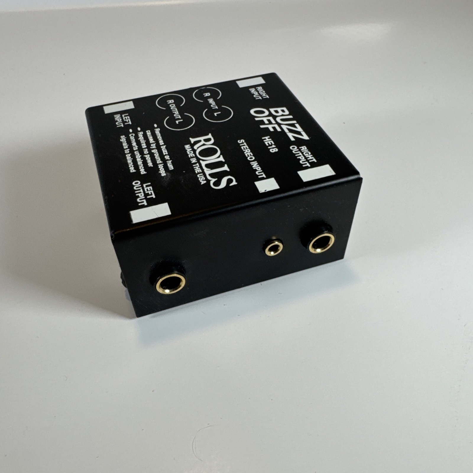 Rolls HE18 two channel audio hum and buzz remover