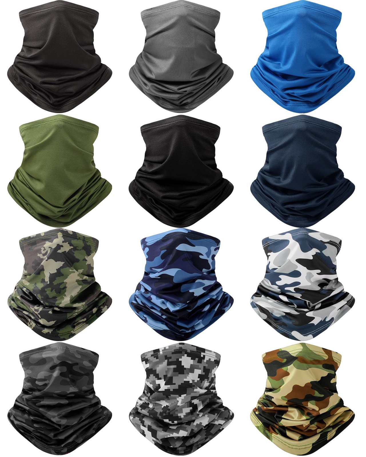 Cuffbow 12 Pack Neck about 17.8 x 9.6 inches in length and width, As Shown