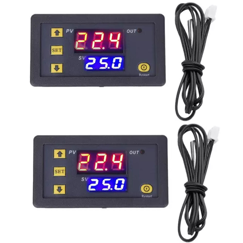 2X 12V 20A Digital Temperature Controller Switch Probe Thermostat Control W3230