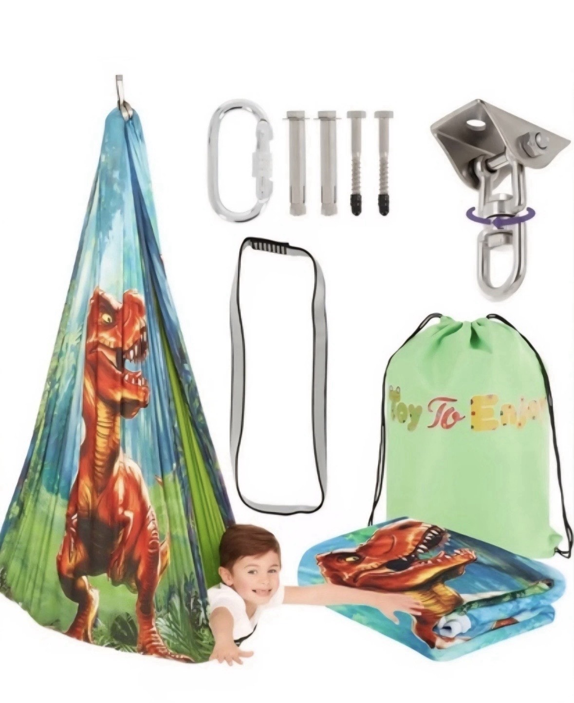 Sensory Swing for Kids with Special Needs - Double-Layer, 360° Swivel - New
