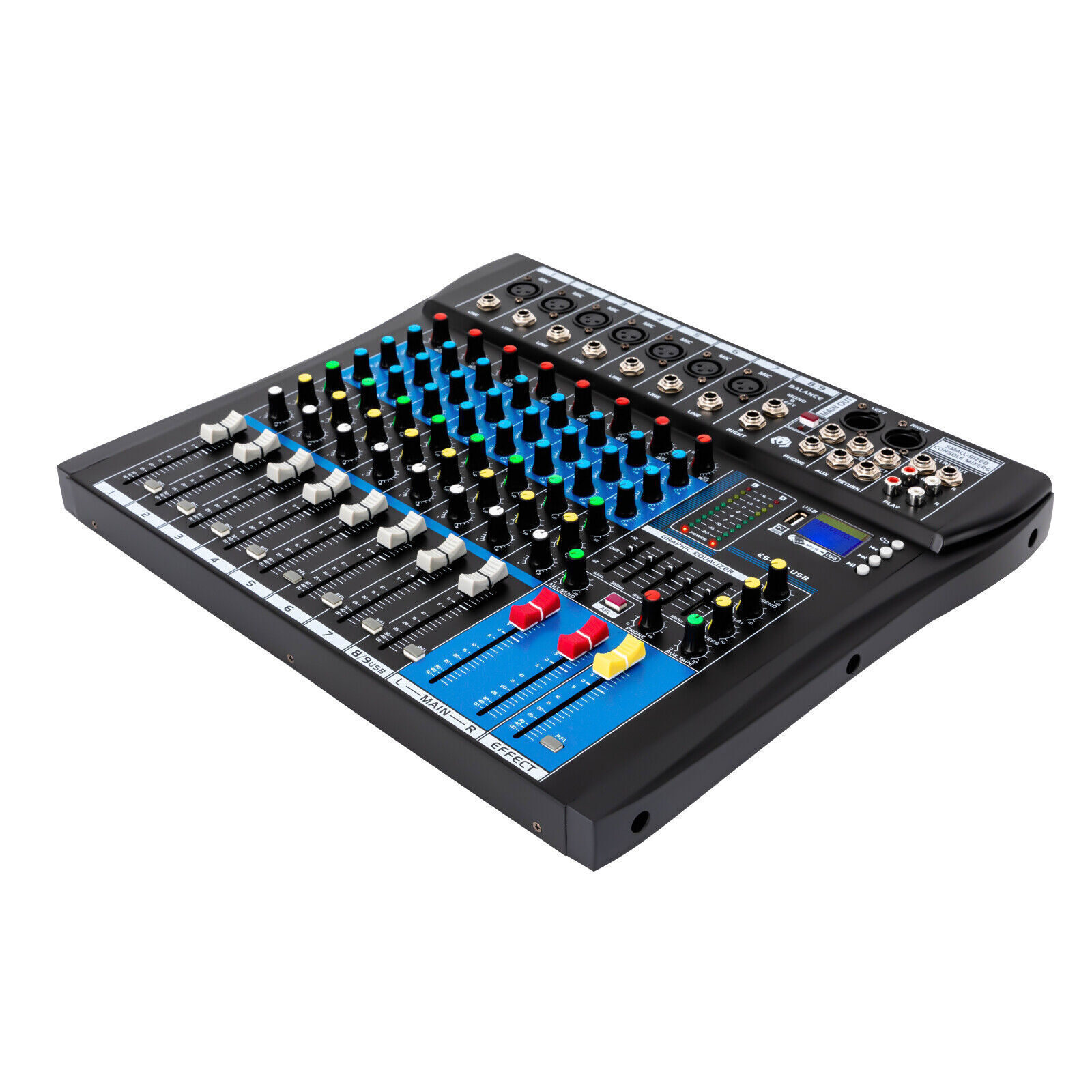 8 Channel Professional Bluetooth Live Studio Audio Mixer USB Mixing Console SALE