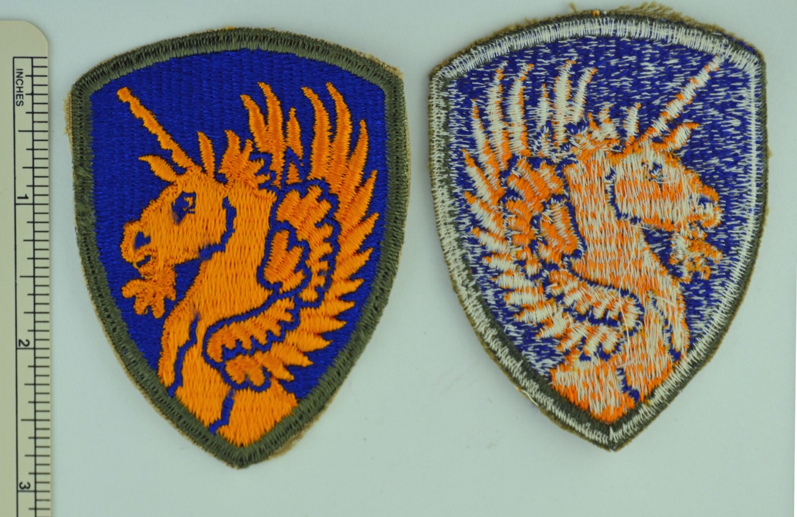 13th Airborne Division - ORIGINAL WWII CUT EDGE PATCH - Shoulder sleeve Insignia