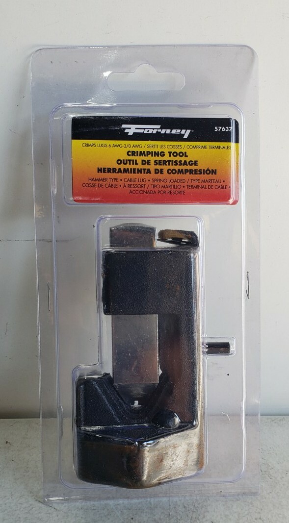 Forney 57637 SAE 6 to 3/0 AWG Lug Crimping Tool Blue