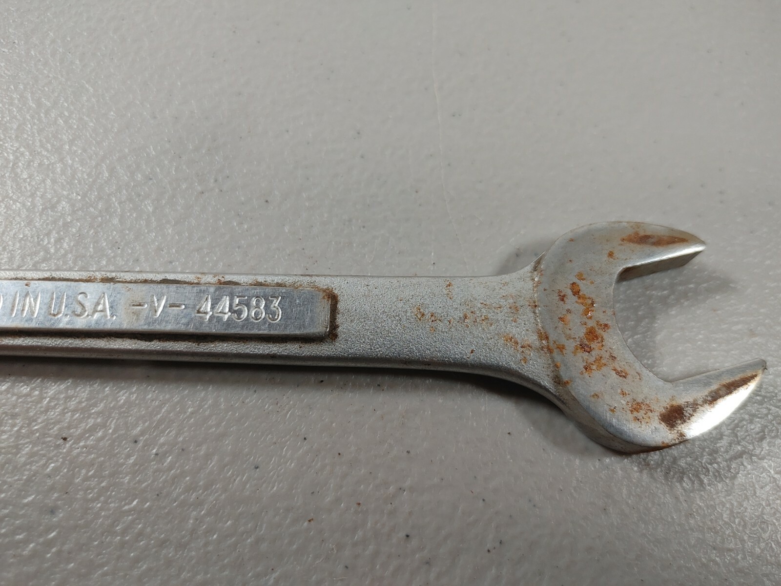 Craftsman Open End Wrench, =V= series, sizes 25/32 X 13/16”, 44583 USA