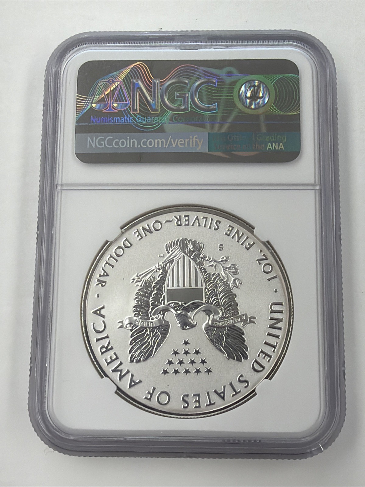 2019-S $1 Silver Eagle NGC Enhanced Reverse PF68