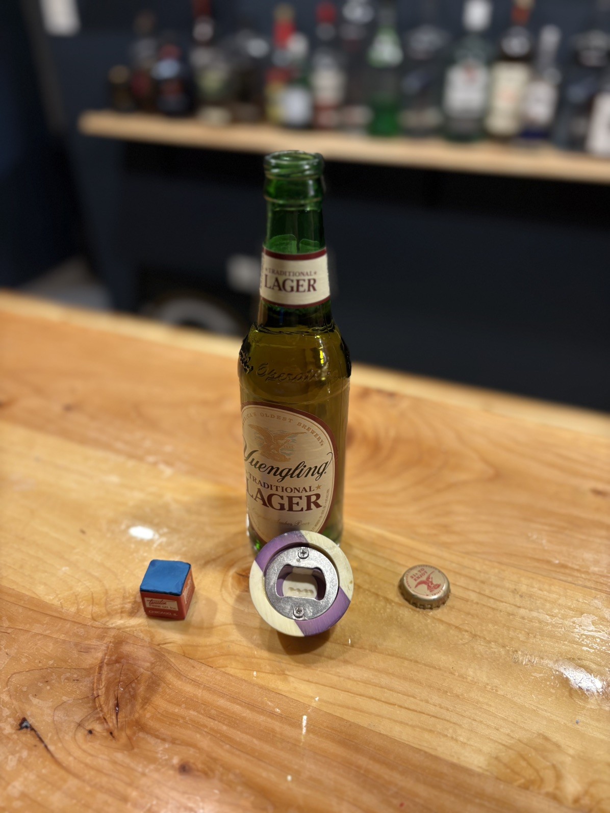 Handcrafted #12 Billiard Ball Bottle Opener