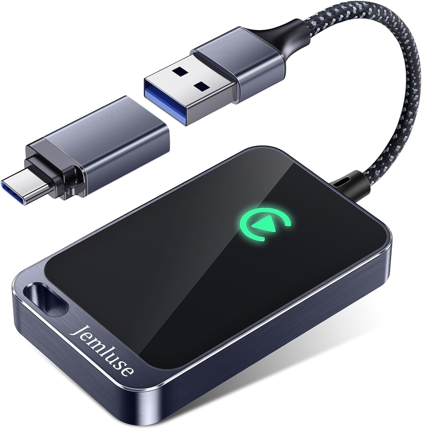 Jemluse Wireless CarPlay Adapter for Apple iPhone - Multi-User Seamless