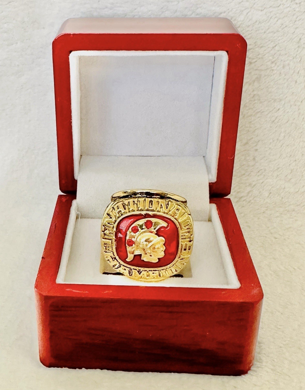 USC Trojans (Pat Haden) 1974 National Champion Rose Bowl Championship Ring & Box