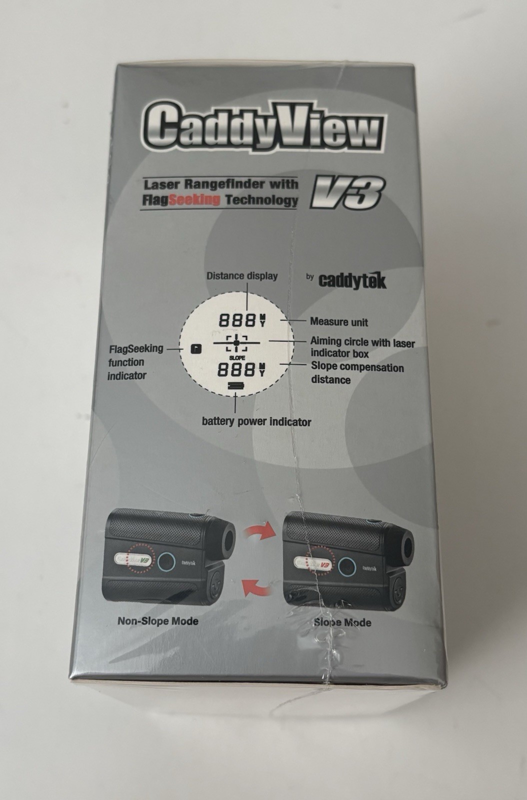 CaddyTek CaddyView Laser Rangefinder V3 Black - New Sealed