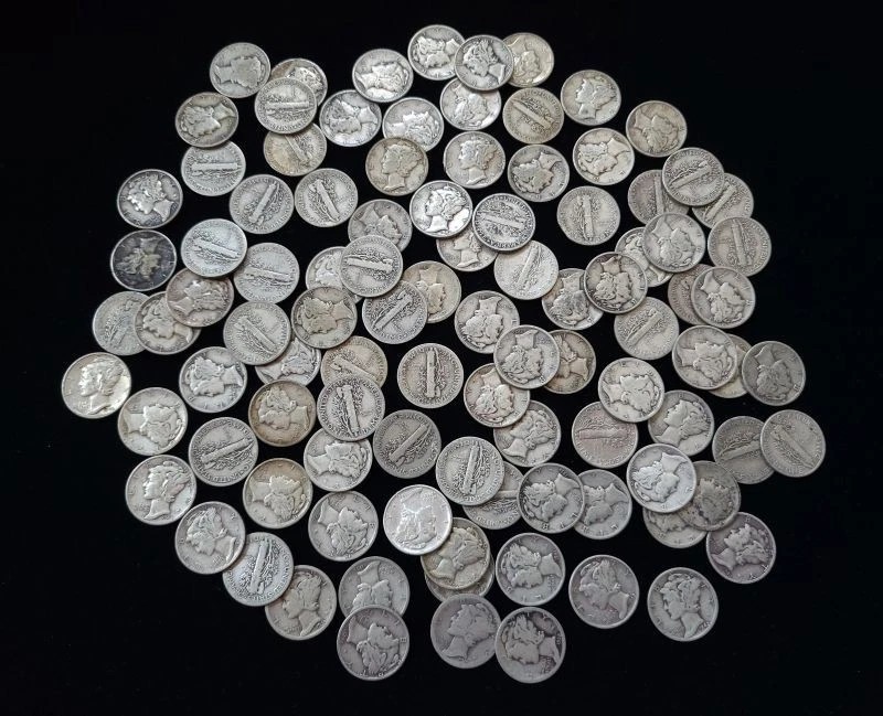 (Lot of 10) MERCURY DIMES 1916-1945 ~ Order ONE set of 10 or MORE~ FREE SHIPPING