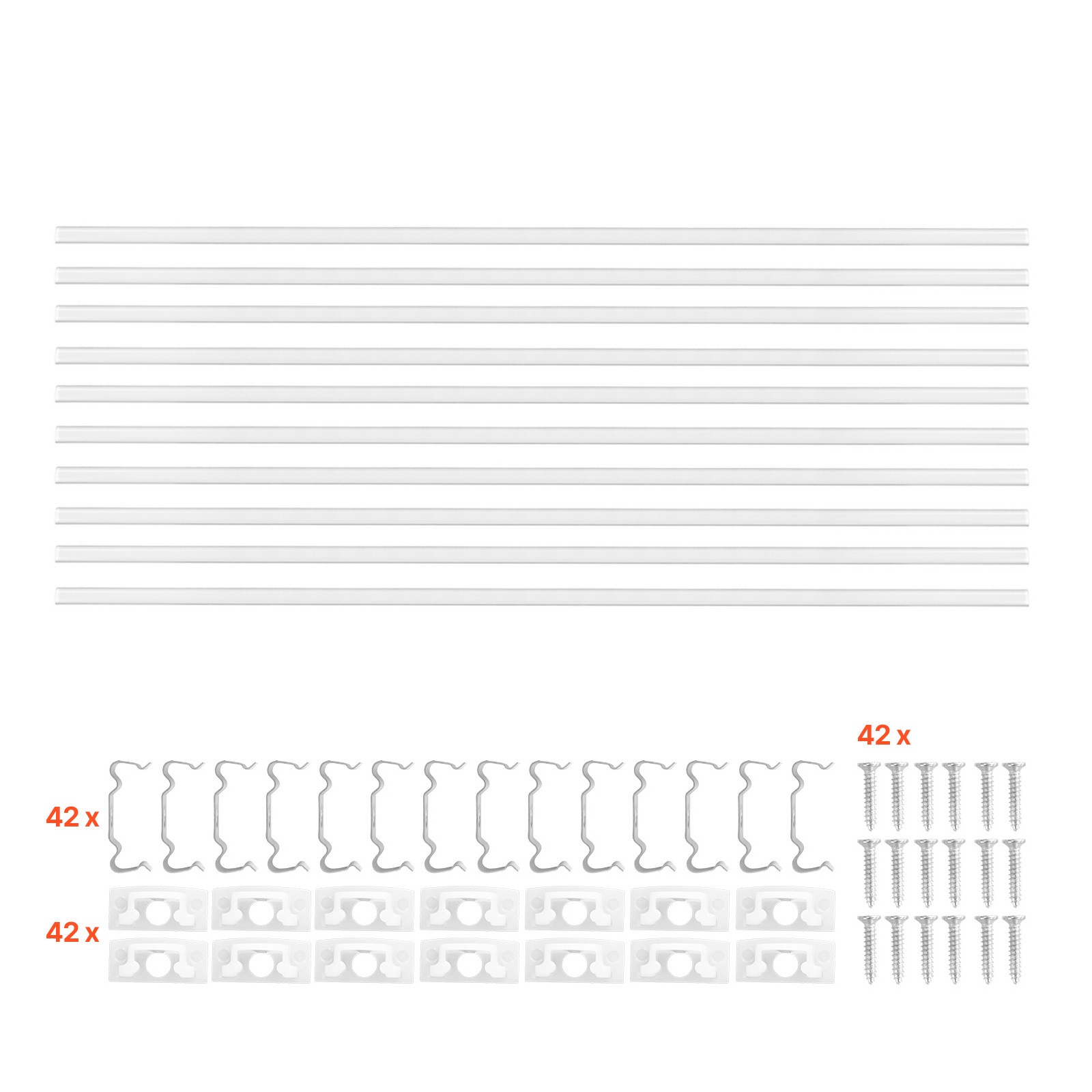 Uimoso 10-Pack 6.6ft/2M V-Shape LED Aluminum Channel withDiffuser for LED Strips