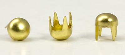 6mm Pearl Gold Stud 4 Prongs Non Rusting - 125 PCS