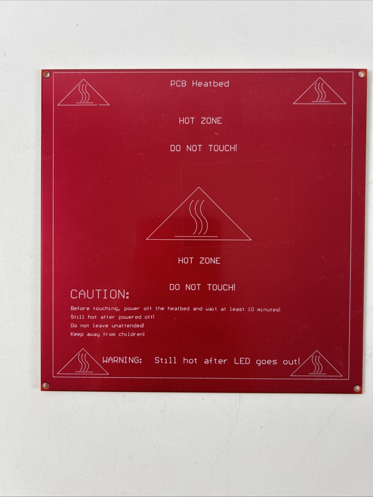 RepRap PCB Heatbed 6” X 6” - for 3D Printer - Made in USA