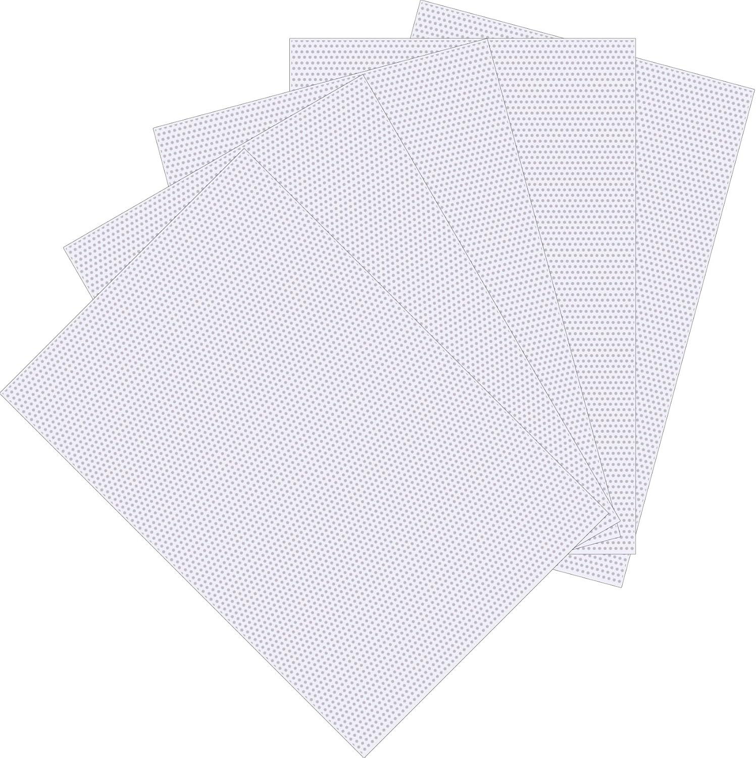 5 Sheets 0.5mm Plastic Fursuit Eye Mesh, PVC White Net for Furry Cosplay, Waterp