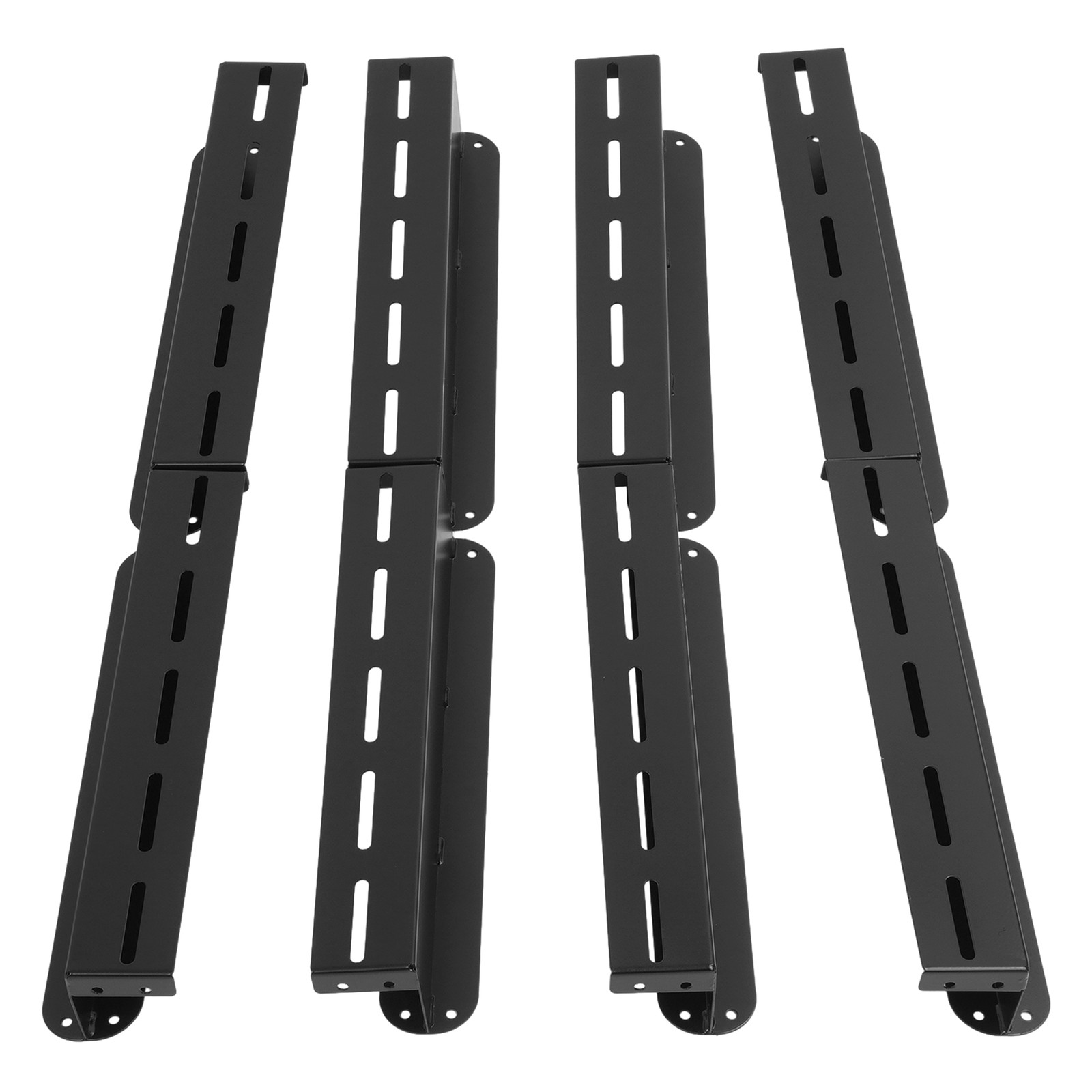 8PK Ceiling Rail Overhead Garage Storage Bin Racks For 6 Bins Shelving System