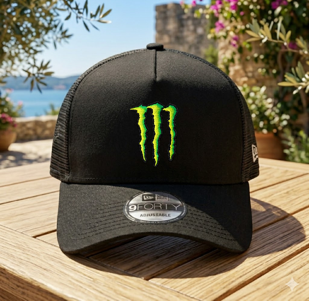 Monster Energy New Era Athlete Snapback Hat Adjustable Foam Mesh Trucker NEW