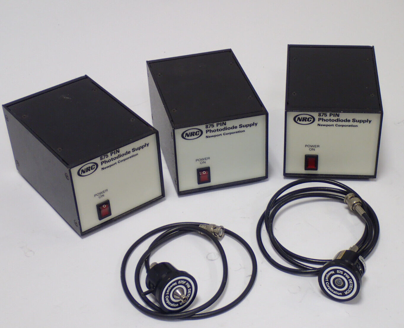 NEWPORT NRC 875 PIN PHOTODIODE SUPPLY LOT OF 3 + 875 AND 875F PIN DETECTOR PARTS