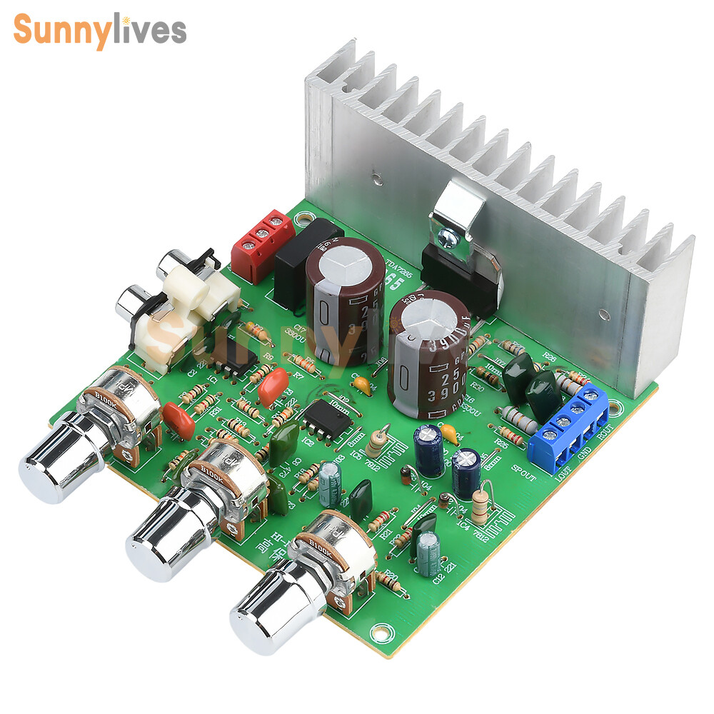 TDA7265 HiFi Power Amplifier Board 2 Channel Bass Treble Adjustable Module 40W*2