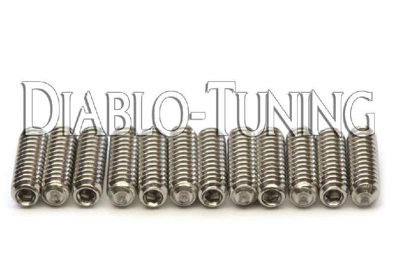 #4-40 x 3/8" Stainless Steel Bridge Height Screws - 12 - For Fender Stratocaster