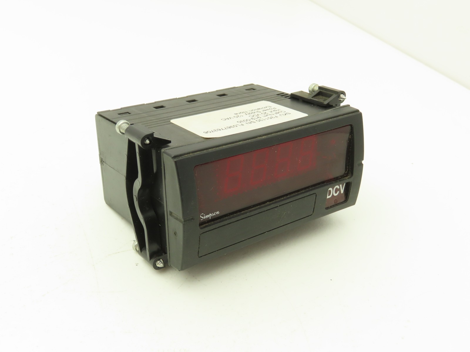 Simpson F3511030 Model F35 20VDC Digital Panel Meter 120 VAC Power Supply