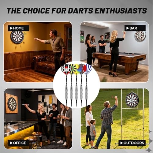 Darts Plastic Tip - 15 Pack Soft Tip Darts Set for Electronic Dartboard - 18