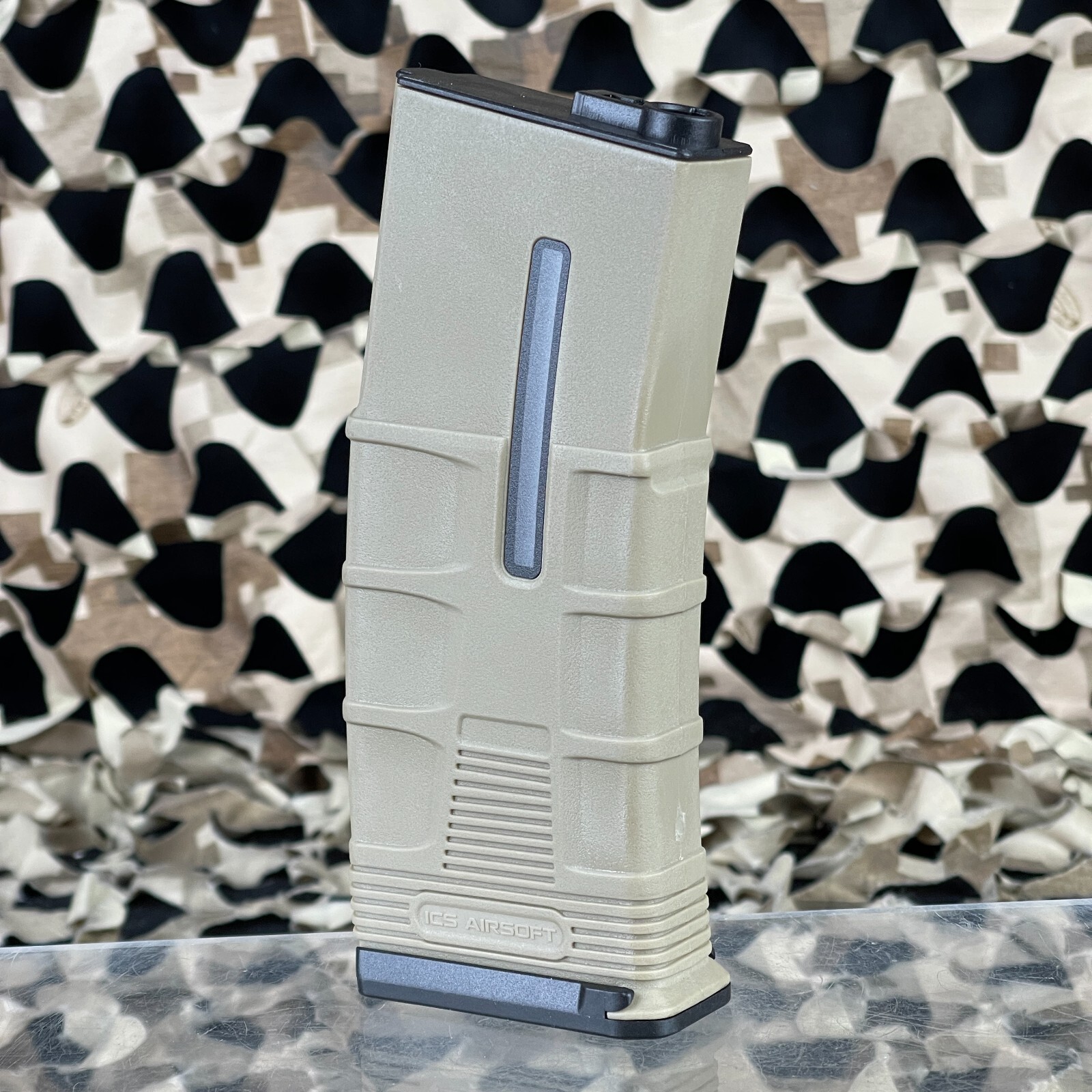 NEW ICS 120 Round Tactical AEG Airsoft Magazine - Tan (50214)