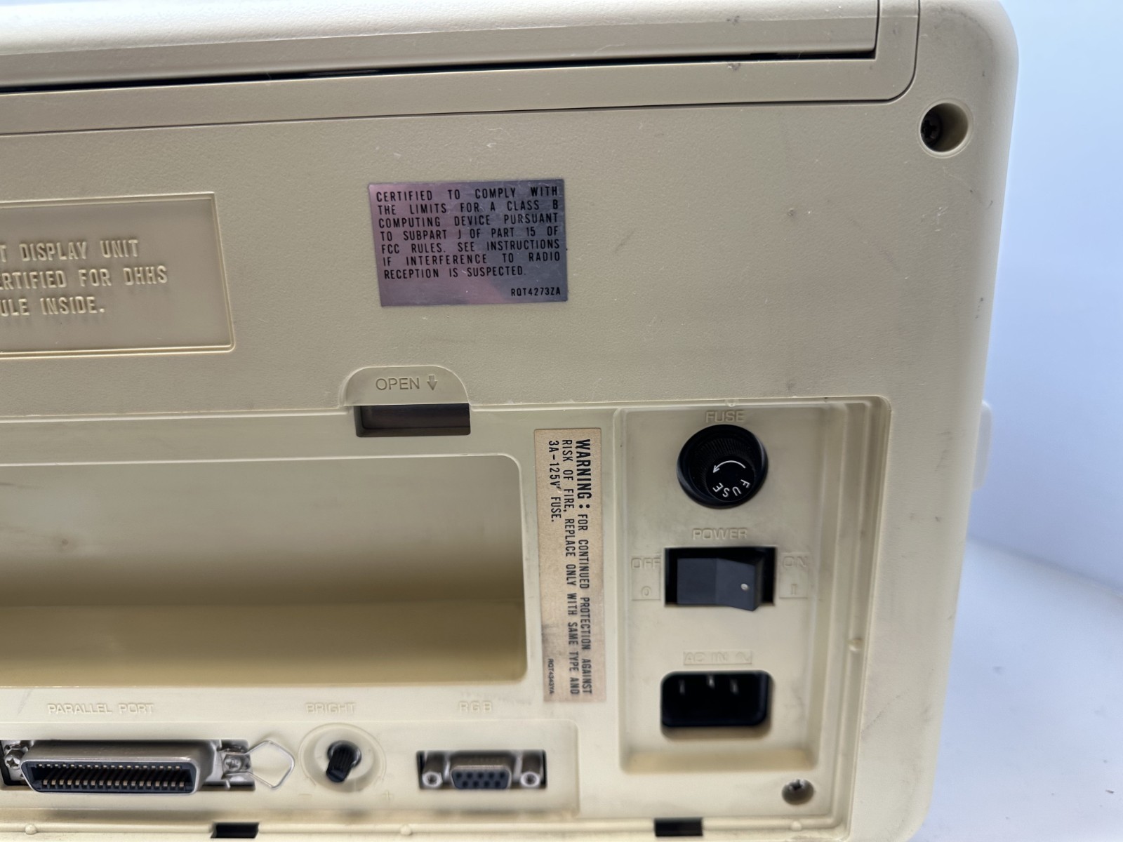1982 Panasonic Sr. Partner Portable IBM-PC Compatible System