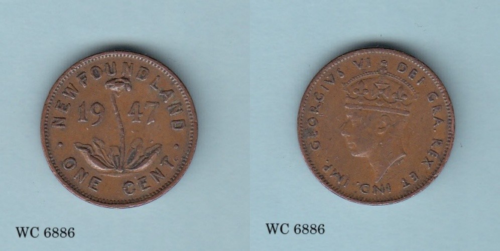 Canada / Newfoundland 1 Cent 1947 C (George VI) Coin B