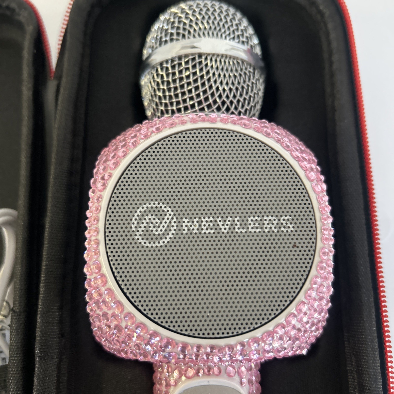 Pink Micgeek Wireless Bluetooth Karaoke Microphone Speaker Home USB Player
