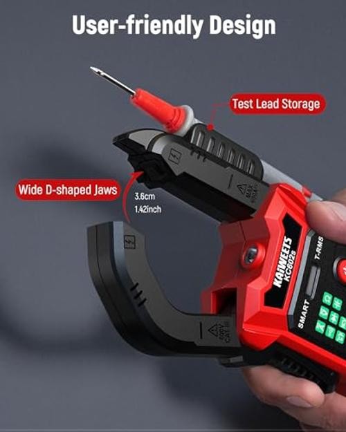 Smart Digital Clamp Meter, 2026 Intelligent Auto Ranging Multimeter 600A TRMS