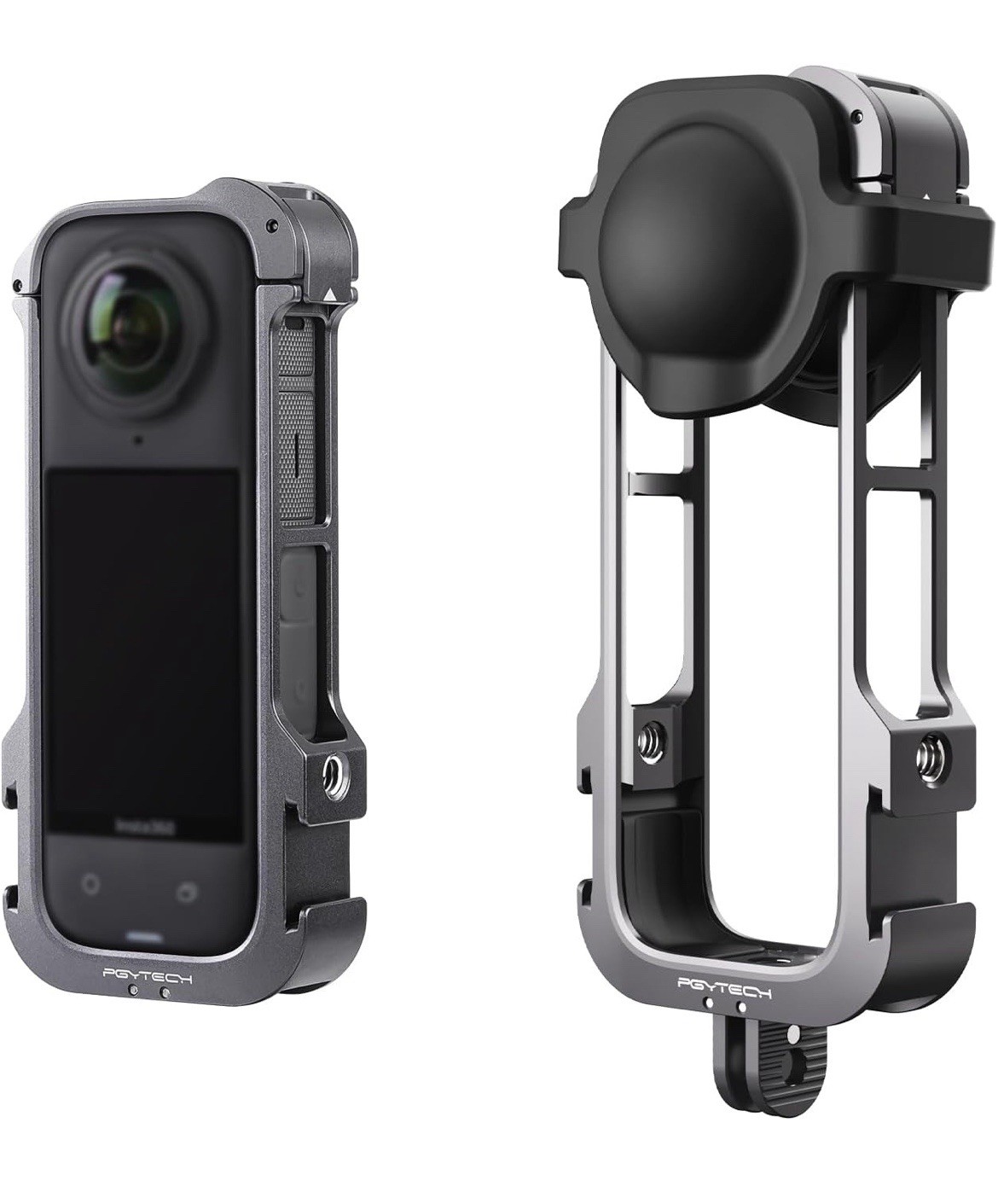 Camera Cage for Insta360 X4 Aluminum Protective Case with Silicone Lens Cover Ac